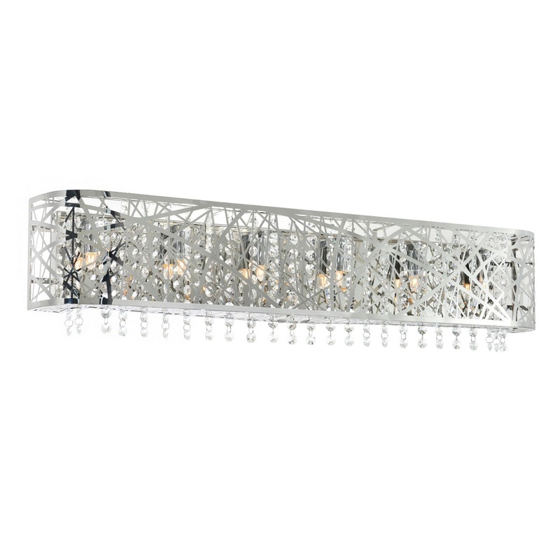 CWI Lighting 5008W32ST-O Eternity Six Light Vanity, Stainless Steel