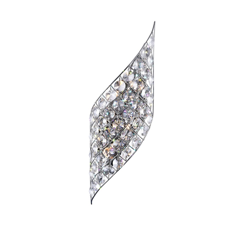 CWI Lighting 5021W7B-R(C) Chique Four Light Wall Sconce, Chrome