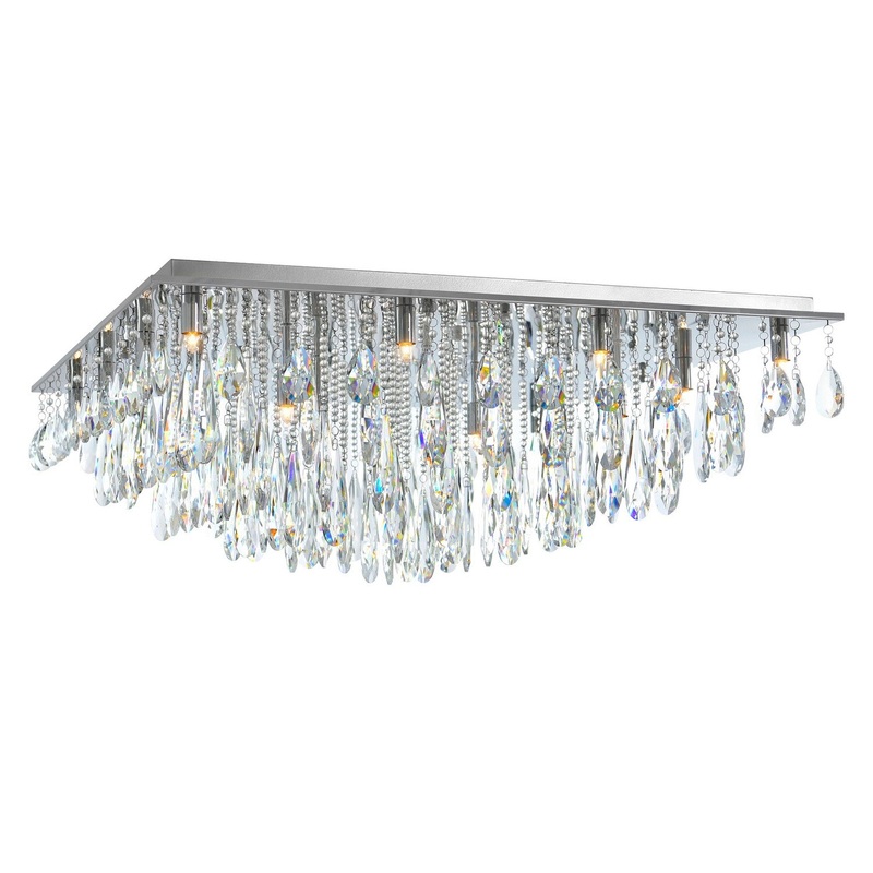 CWI Lighting 5034C32C-S Bianca 20 Light Flush Mount, Chrome
