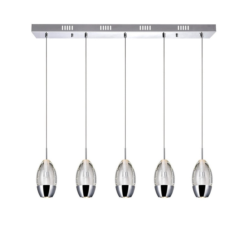 CWI Lighting 5077P28C-RC Perrier LED Pendant, Chrome (Discontinued)