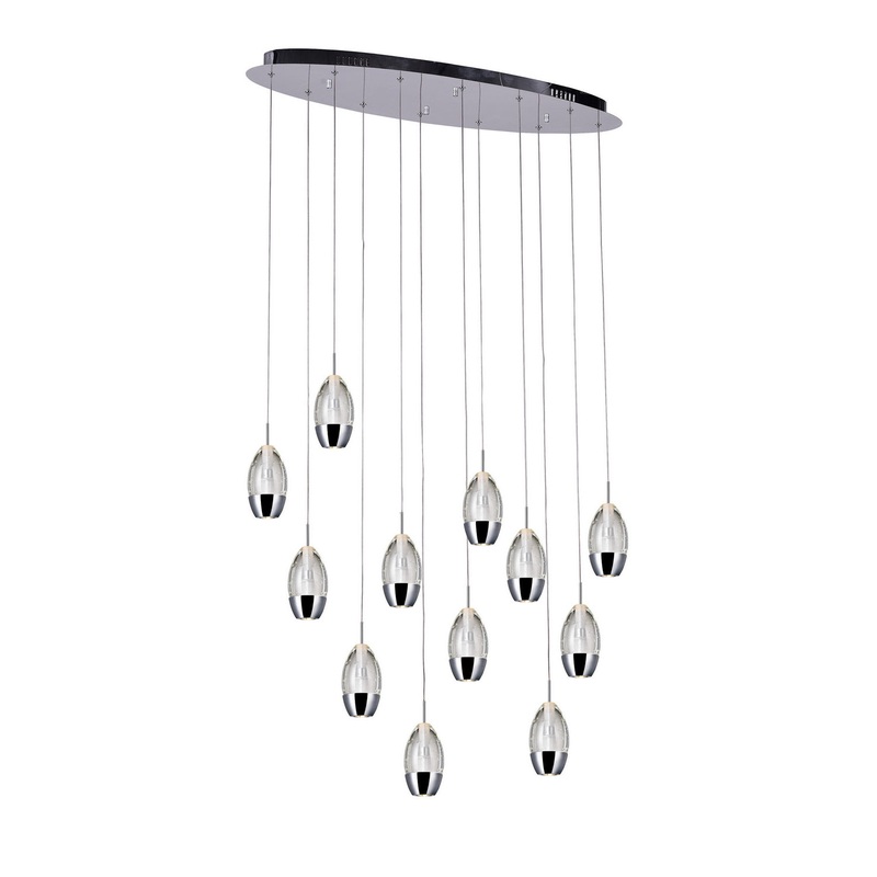 CWI Lighting 5077P34C-O Perrier LED Pendant, Chrome (Discontinued)