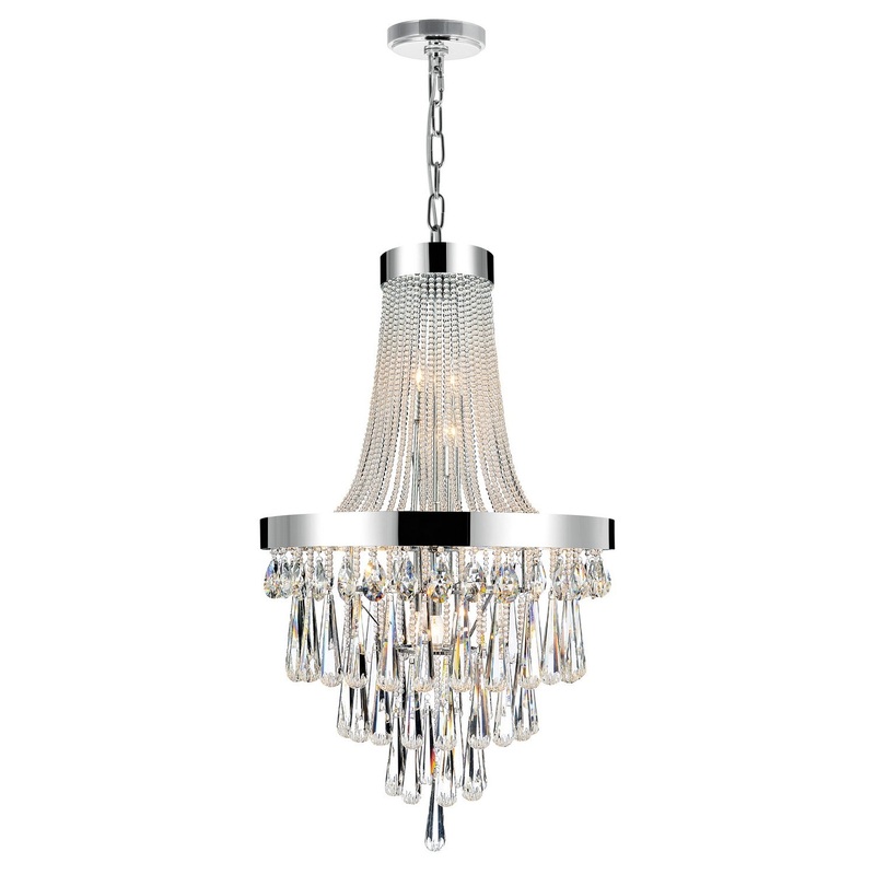 CWI Lighting 5078P24C (Clear) Vast 13 Light Chandelier, Chrome