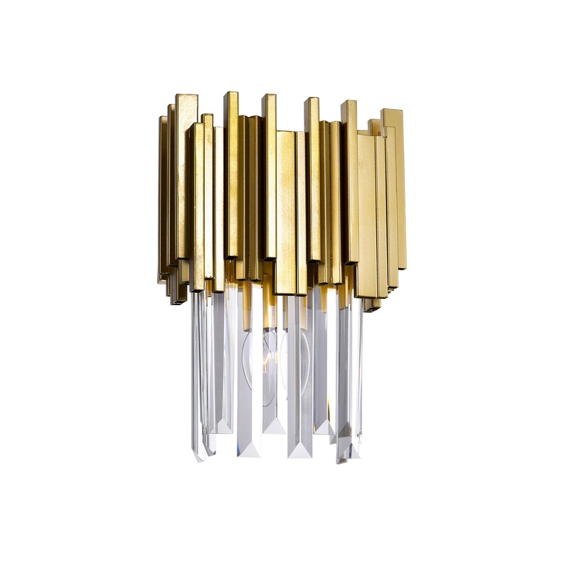CWI Lighting 1112W8-1-169 Deco One Light Wall Sconce, Medallion Gold