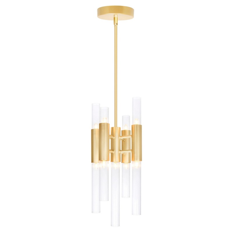 CWI Lighting 1120P8-9-602 Orgue LED Mini Pendant, Satin Gold
