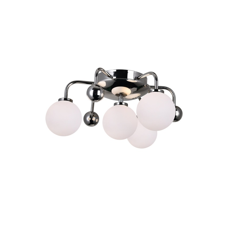 CWI Lighting 1125C16-4-613 Element LED Flush Mount, Polished Nickel