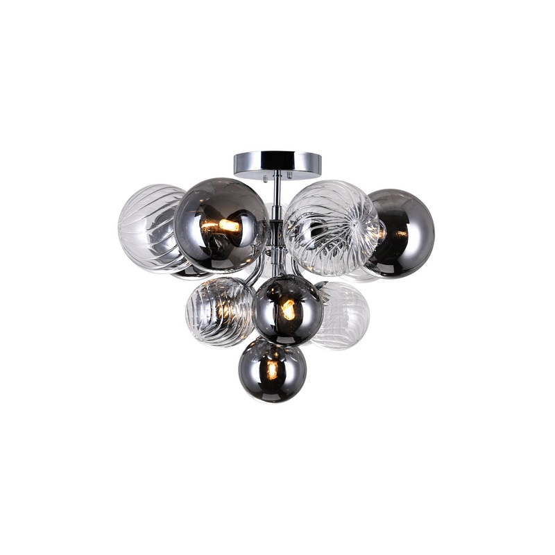 CWI Lighting 1205C16-6-601 Pallocino LED Flush Mount, Chrome