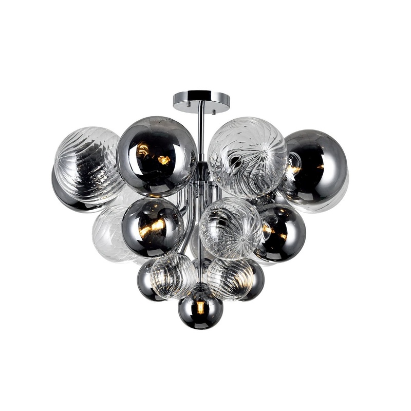 CWI Lighting 1205C25-10-601 Pallocino LED Flush Mount, Chrome
