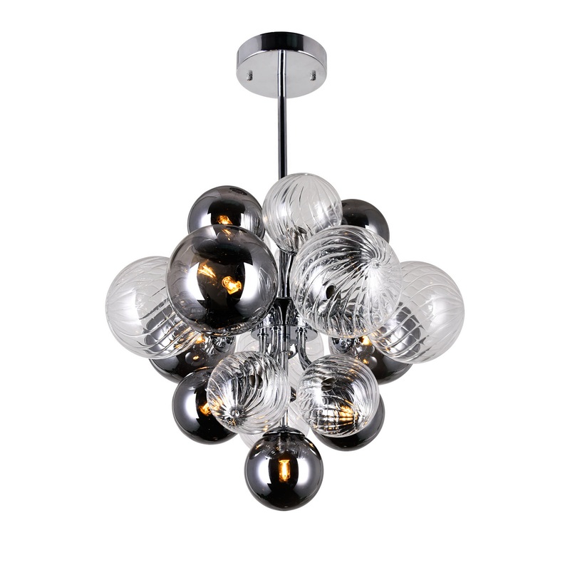 CWI Lighting 1205P16-8-601 Pallocino LED Chandelier, Chrome