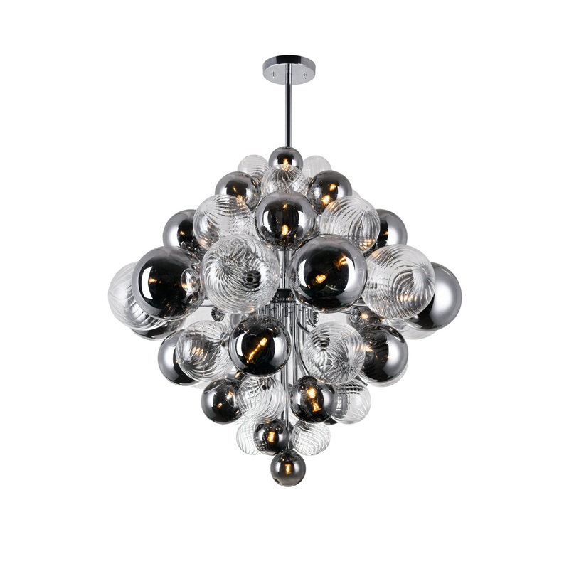 CWI Lighting 1205P36-27-601 Pallocino LED Chandelier, Chrome