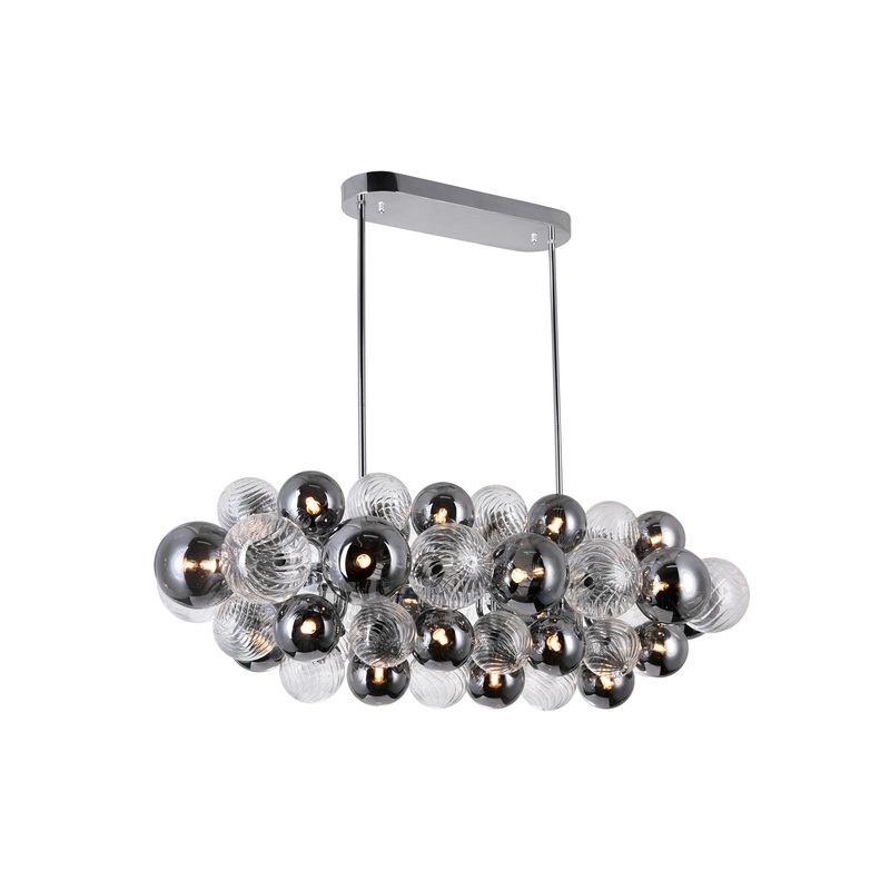 CWI Lighting 1205P39-27-601 Pallocino LED Island/Pool Table Chandelier, Chrome