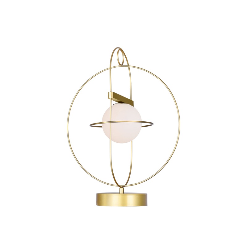 CWI Lighting 1209T14-1-169 Orbit LED Table Lamp, Medallion Gold (Discontinued)
