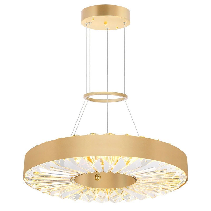 CWI Lighting 1219P16-1-625 Bjoux LED Chandelier, Sun Gold