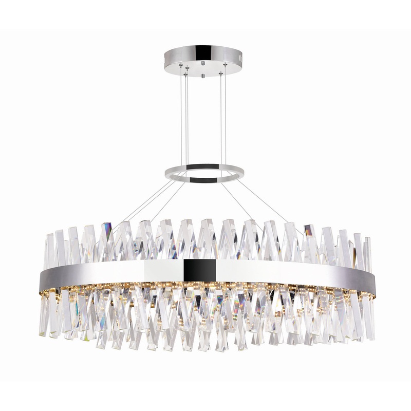 CWI Lighting 1220P40-601-O Glace LED Chandelier, Chrome