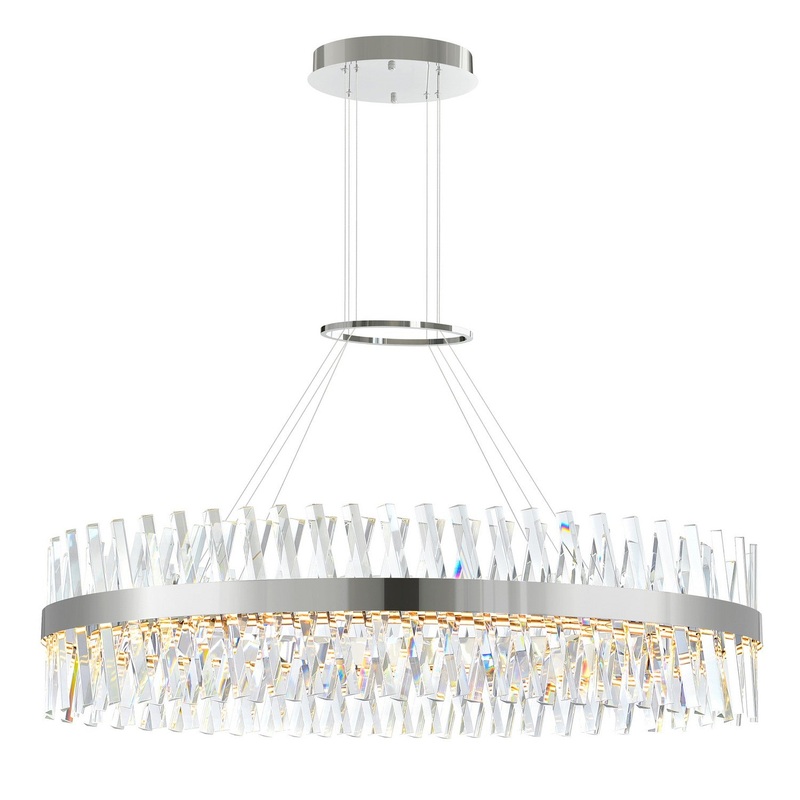 CWI Lighting 1220P52-601-O Glace LED Chandelier, Chrome