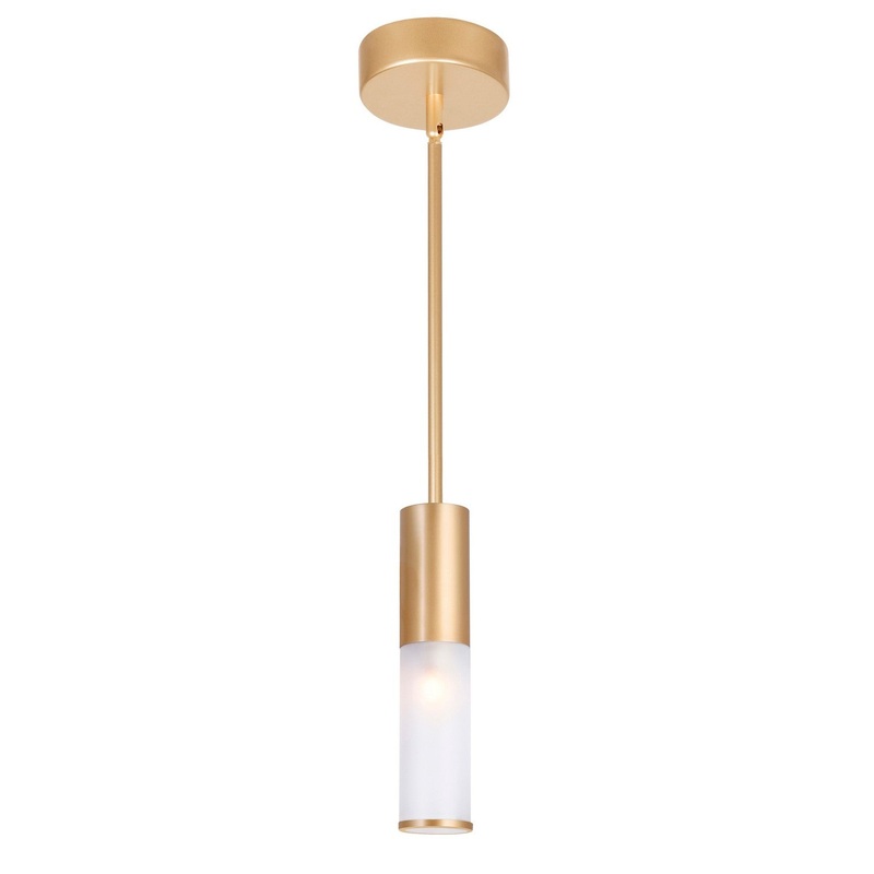CWI Lighting 1221P5-1-625 Pipes LED Mini Pendant, Sun Gold