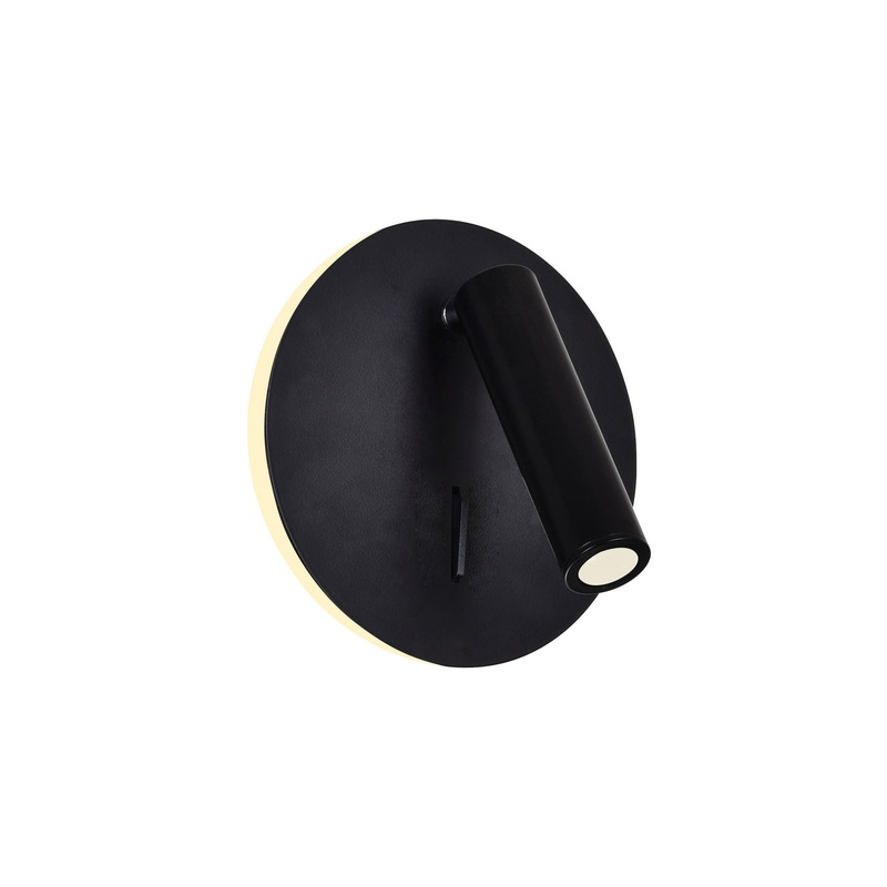 CWI Lighting 1241W6-101 Private I LED Wall Sconce, Matte Black