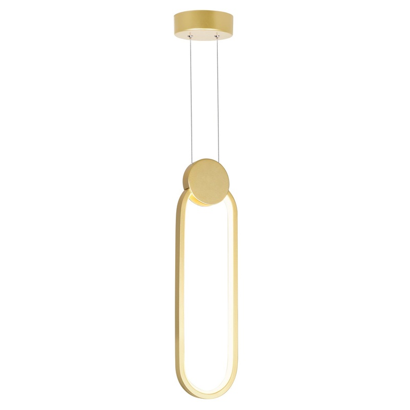 CWI Lighting 1297P4-1-602 Pulley LED Mini Pendant, Satin Gold