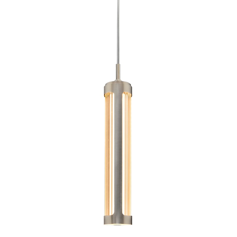 CWI Lighting 1343P3-606-C Neva LED Mini Pendant, Satin Nickel