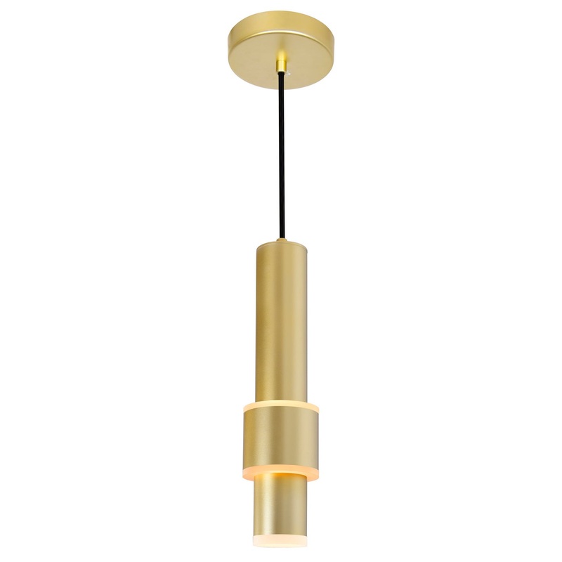 CWI Lighting 1390P5-1-602 Lena LED Mini Pendant, Satin Gold