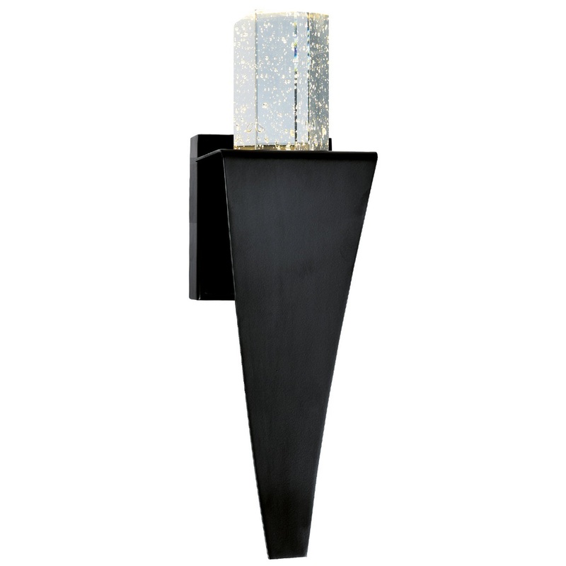 CWI Lighting 1502W5-1-101 Catania LED Wall Sconce, Black