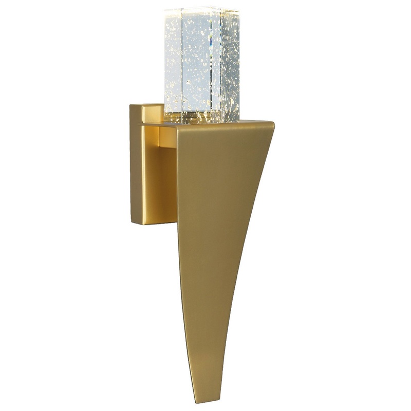 CWI Lighting 1502W5-1-602 Catania LED Wall Sconce, Satin Gold