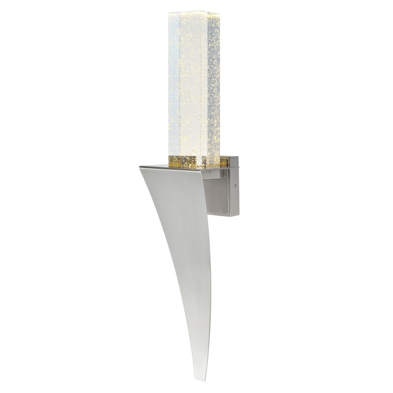 CWI Lighting 1502W7-1-606 Catania LED Wall Sconce, Satin Nickel (Discontinued)