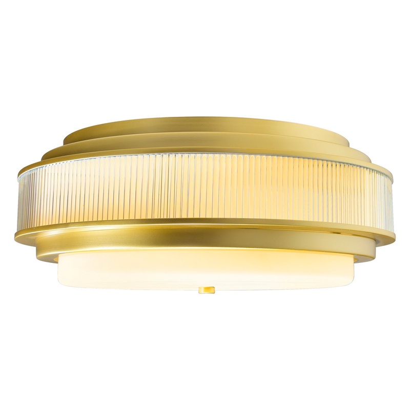 CWI Lighting 1567C18-4-602 Valdivia Four Light Flush Mount, Satin Gold