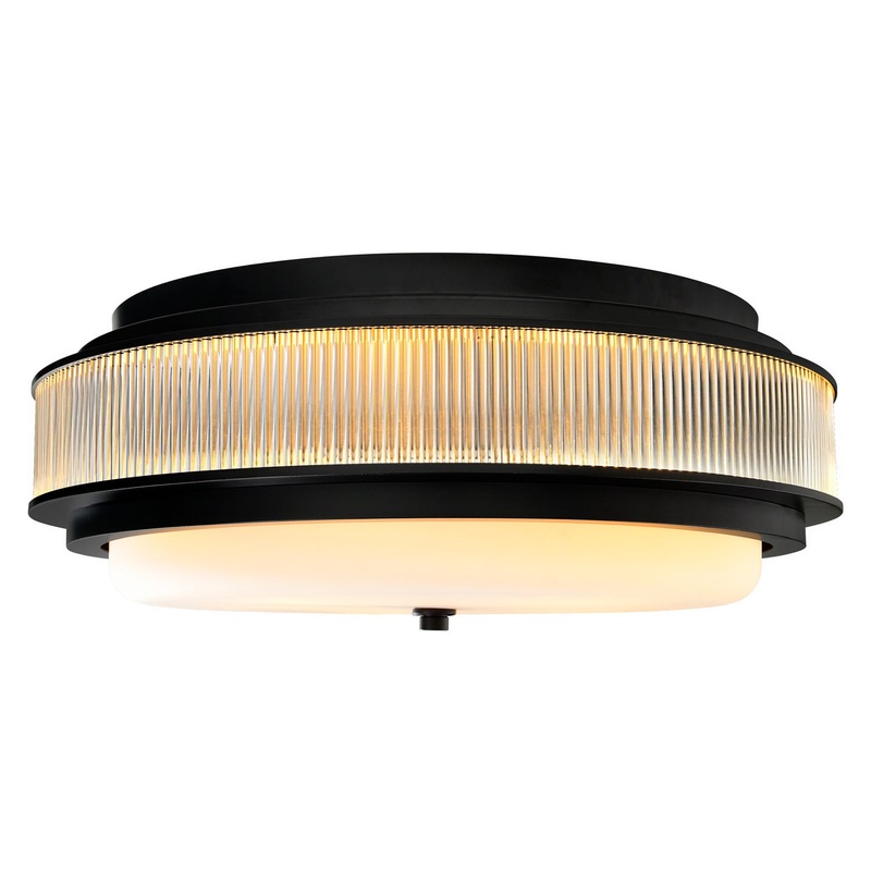 CWI Lighting 1567C22-5-101 Valdivia Five Light Flush Mount, Black