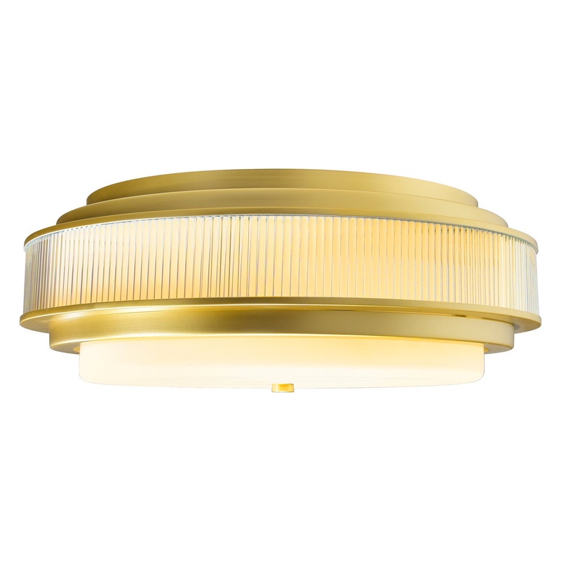CWI Lighting 1567C22-5-602 Valdivia Five Light Flush Mount, Satin Gold