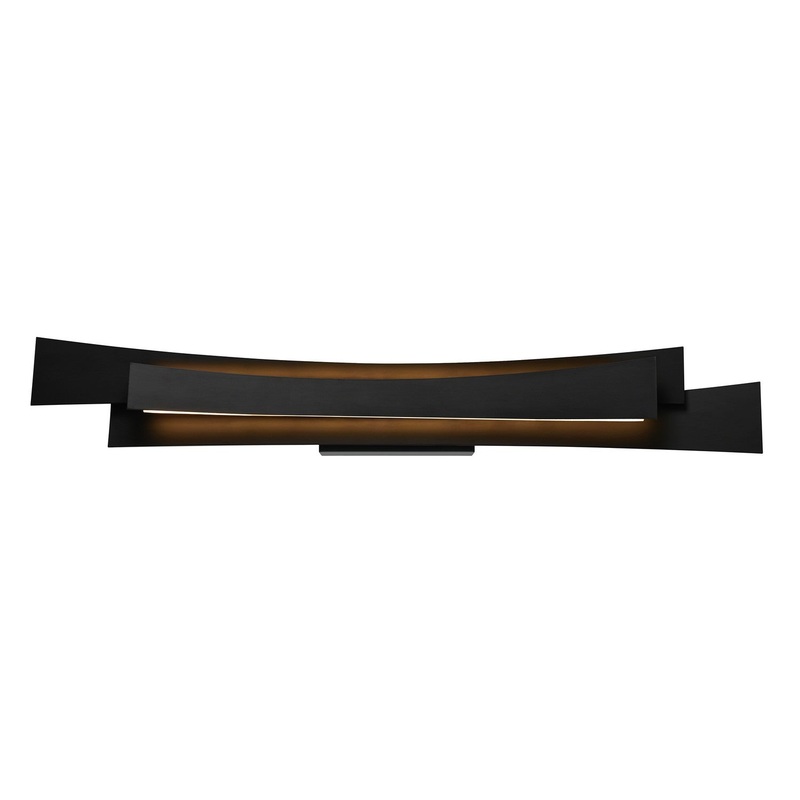CWI Lighting 1698W36-101 Candora LED Vanity Light, Black