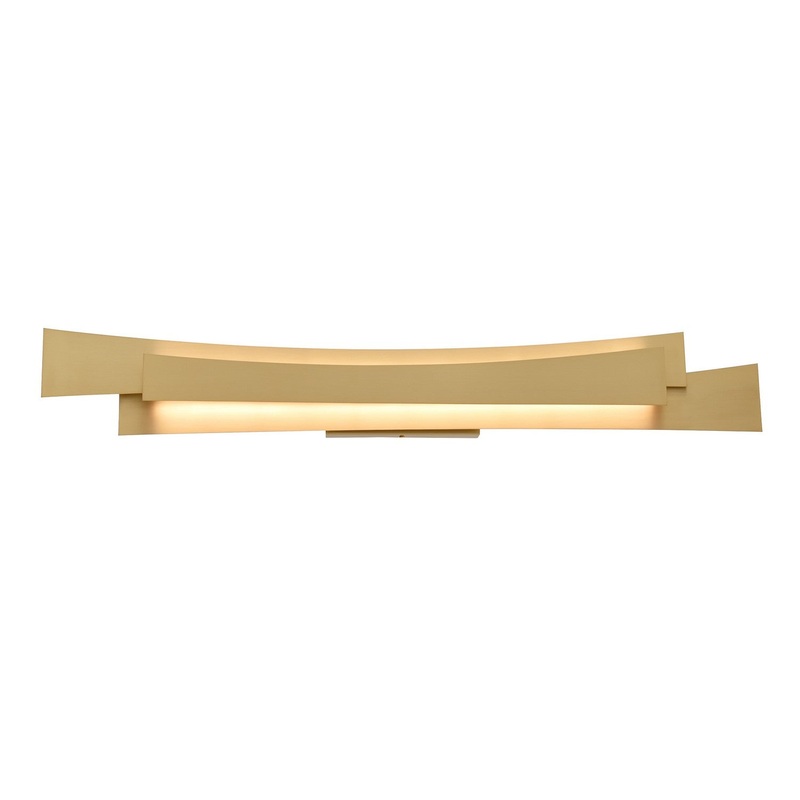 CWI Lighting 1698W36-624 Candora LED Vanity Light, Brass