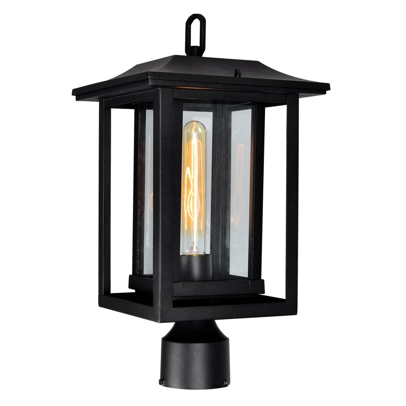 CWI Lighting 0414PT10-1-101 Winfield One Light Outdoor Lantern Head, Black