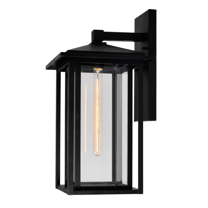 CWI Lighting 0417W11-1-101 Crawford One Light Outdoor Wall Mount, Black