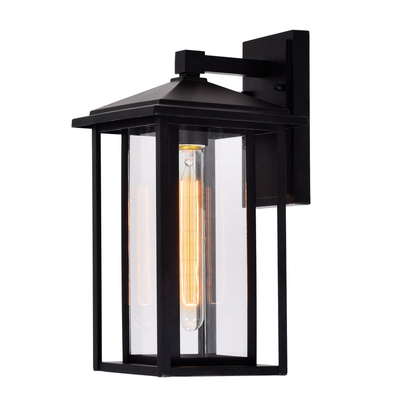 CWI Lighting 0417W7-1-101 Crawford One Light Outdoor Wall Mount, Black