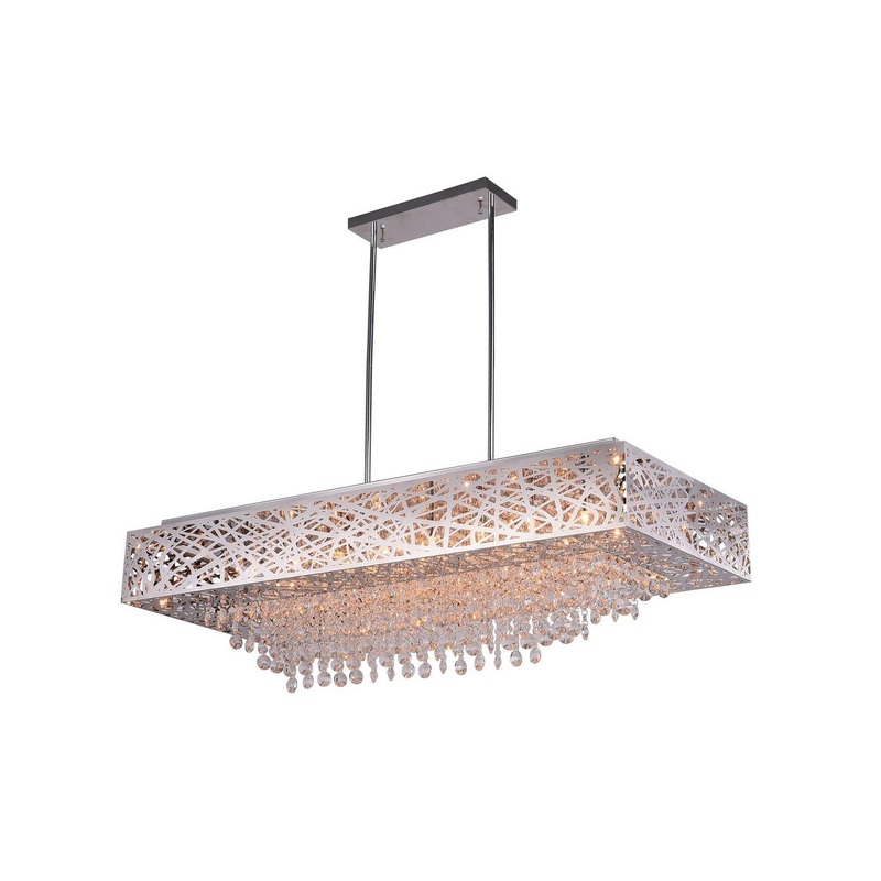 CWI Lighting 1032P39-14-601-RC Eternity 14 Light Chandelier, Chrome
