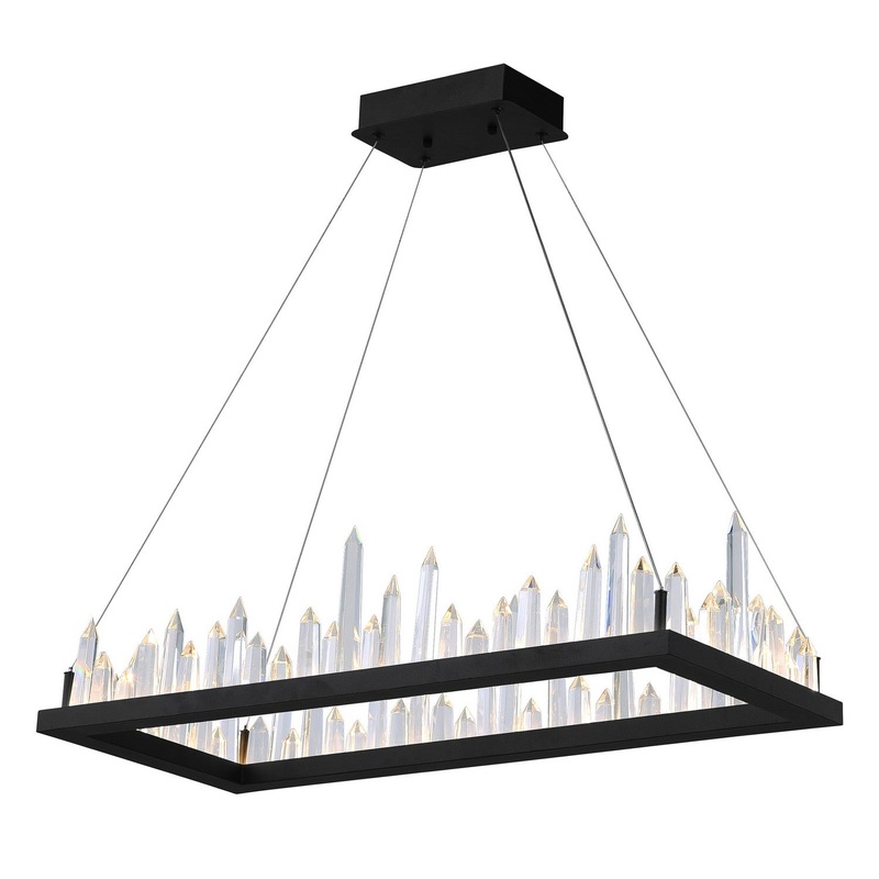 CWI Lighting 1043P44-101-RC Juliette LED Chandelier, Black (Discontinued)