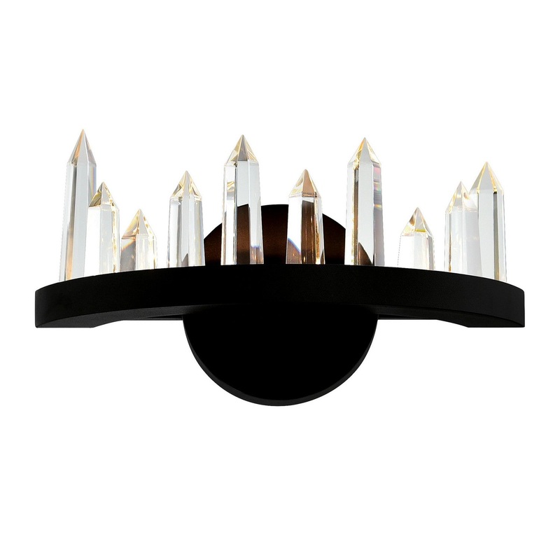 CWI Lighting 1043W12-101 Juliette LED Wall Sconce, Black