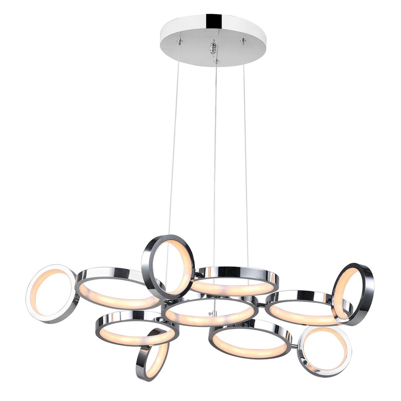 CWI Lighting 1054P28-601 Colette LED Chandelier, Chrome (Discontinued)