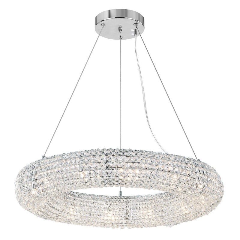 CWI Lighting 1057P32-12-601 Veronique 12 Light Chandelier, chrome