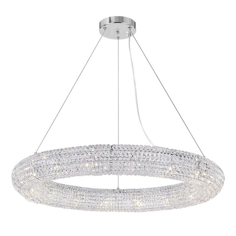CWI Lighting 1057P40-16-601 Veronique 16 Light Chandelier, Chrome