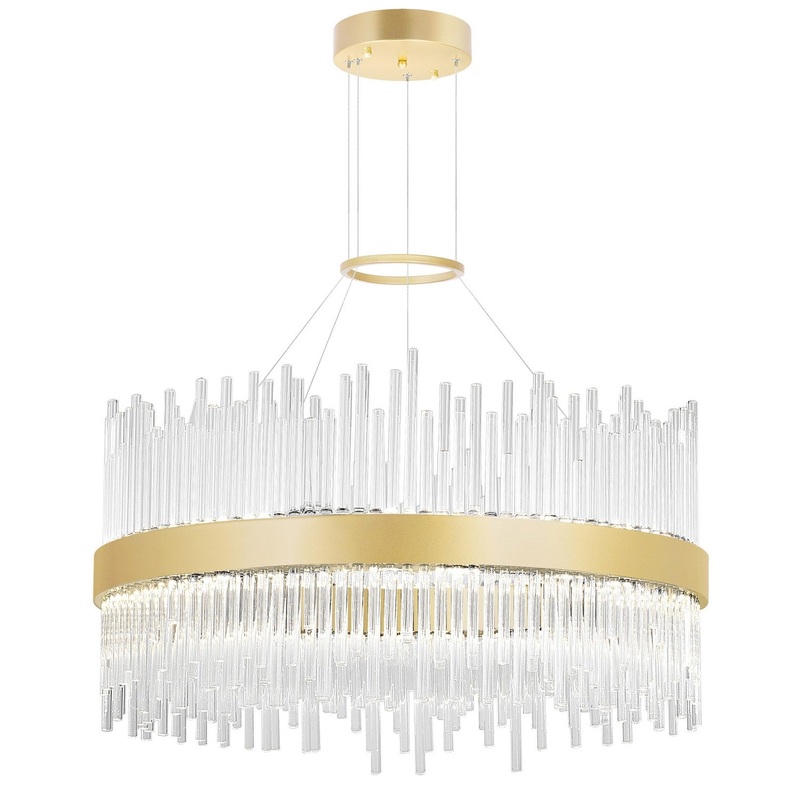 CWI Lighting 1063P24-169 Genevieve LED Chandelier, Medallion Gold