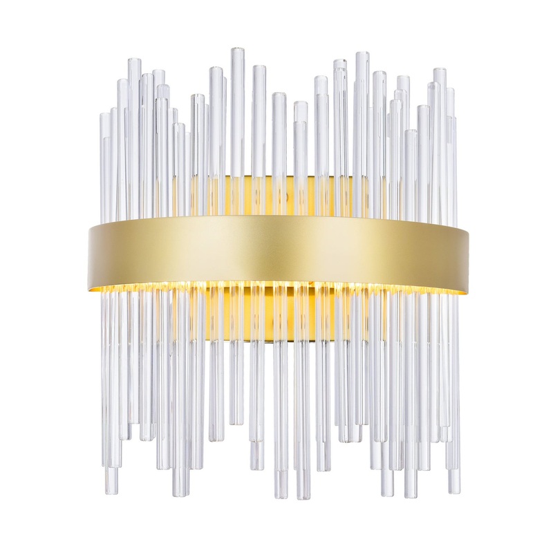 CWI Lighting 1063W12-169 Genevieve LED Wall Sconce, Medallion Gold