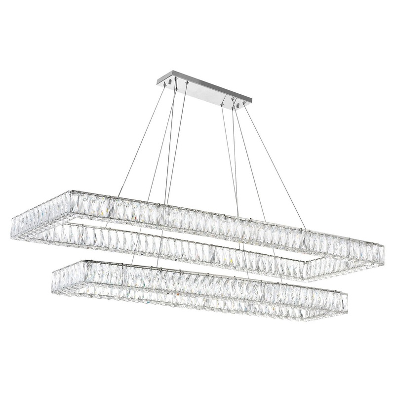 CWI Lighting 1084P52-601-RC-2C Felicity LED Chandelier, Chrome