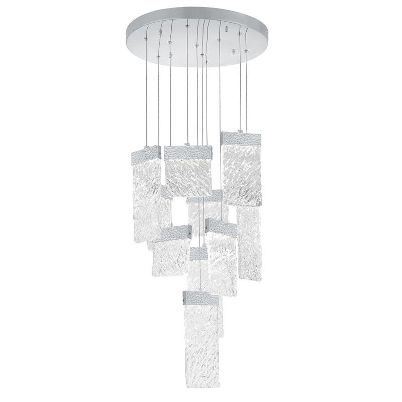 CWI Lighting 1090P20-10-269 Carolina LED Chandelier, Pewter