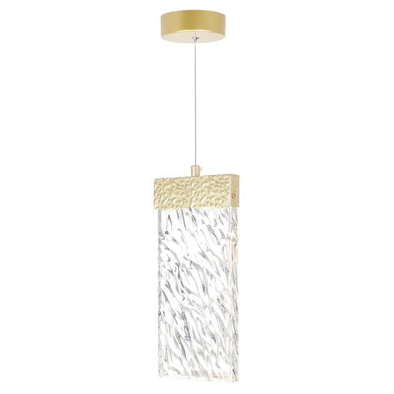 CWI Lighting 1090P5-1-620-A Carolina LED Mini Pendant, Gold Leaf