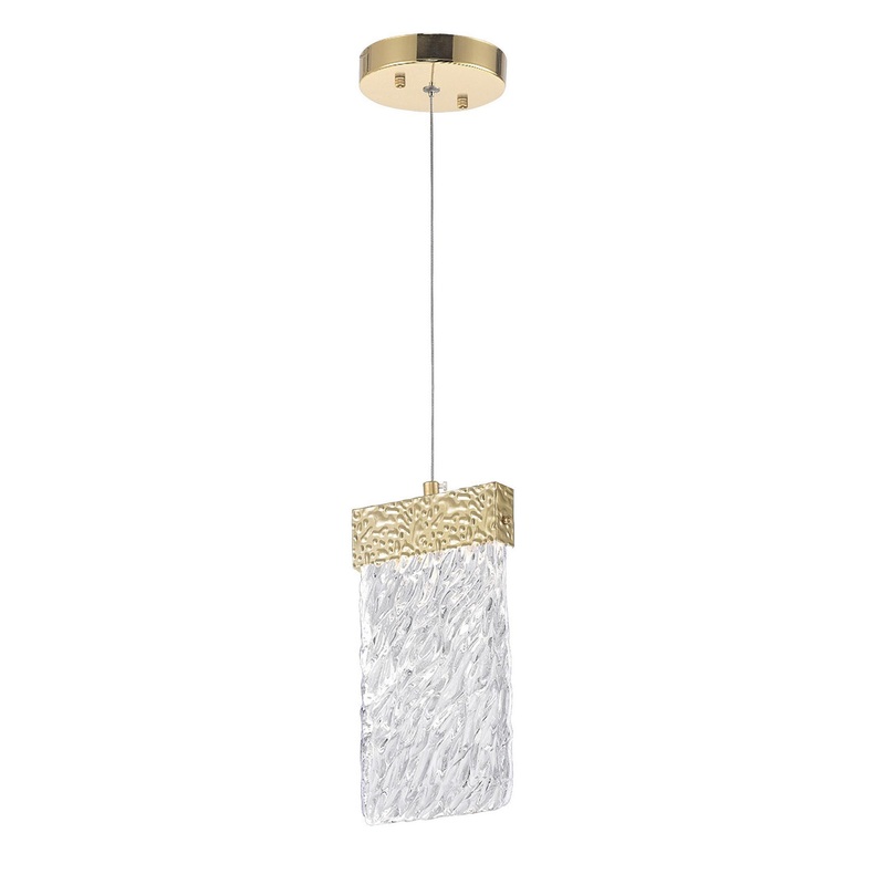 CWI Lighting 1090P5-1-620-B Carolina LED Mini Pendant, Gold Leaf (Discontinued)