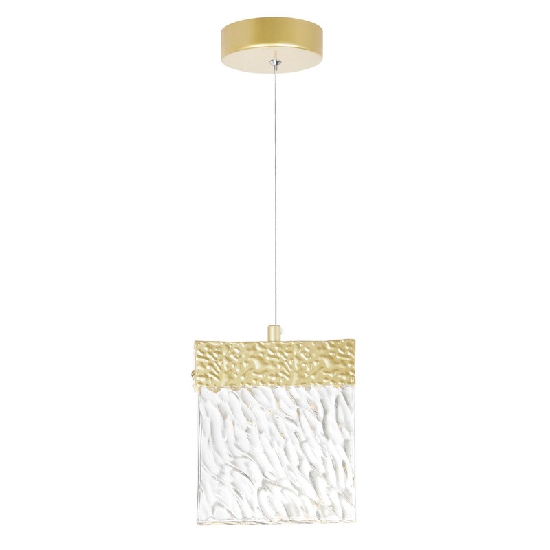 CWI Lighting 1090P6-1-620 Carolina LED Mini Pendant, Gold Leaf