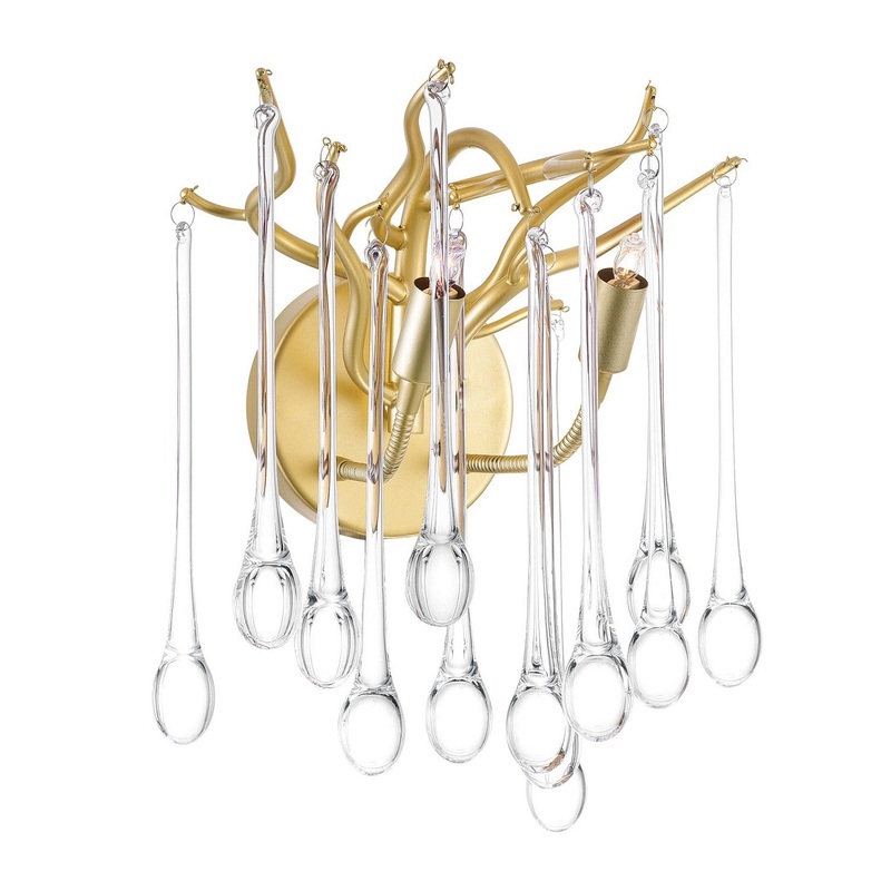 CWI Lighting 1094W10-2-620 Anita Two Light Wall Sconce, Gold Leaf