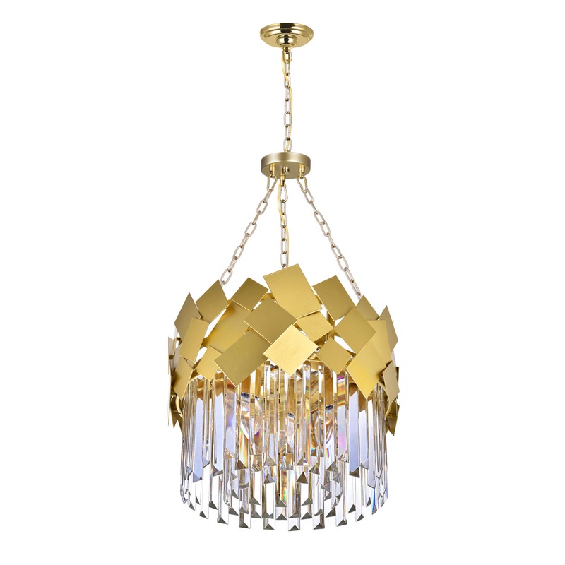 CWI Lighting 1100P16-4-169 Panache Four Light Chandelier, Medallion Gold