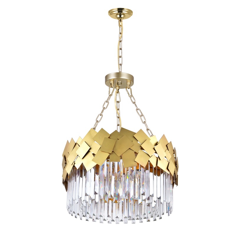 CWI Lighting 1100P24-6-169 Panache Six Light Chandelier, Medallion Gold